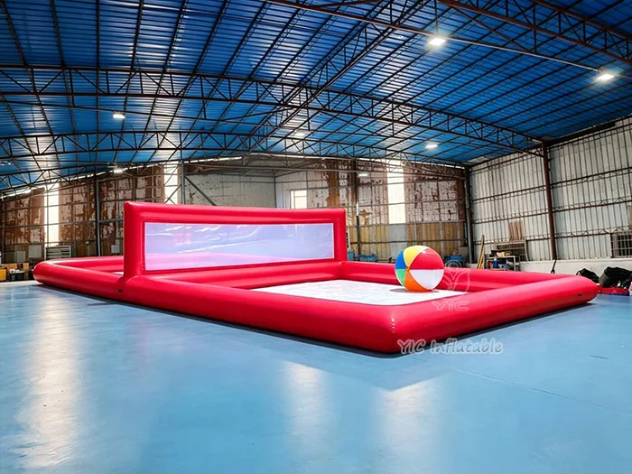 custom interactive inflatable sports game front view