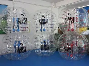bumper themed interactive inflatable sports game detail view