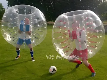 bumper themed interactive inflatable sports game rear view