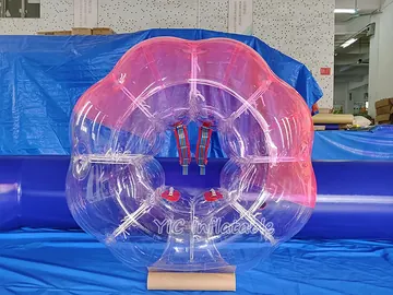 bumper themed interactive inflatable sports game rear view