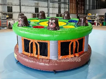 Commercial Whack-a-Mole Inflatable Game side view