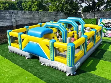 Giant Inflatable Maze and Obstacle Course side view