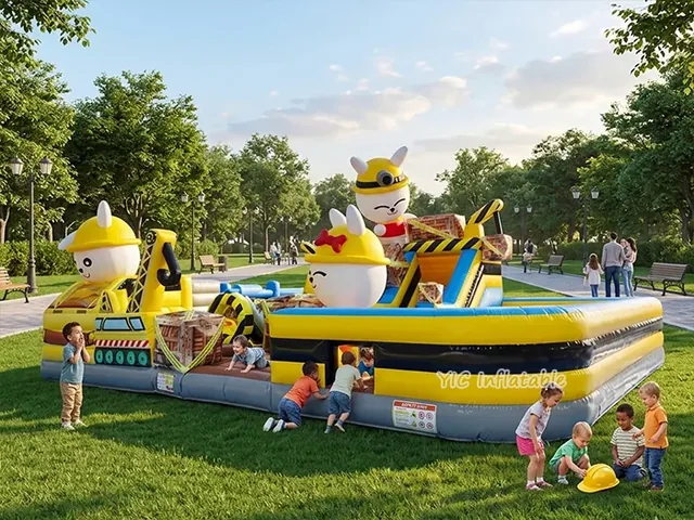 Inflatable Construction Truck Theme Park product image