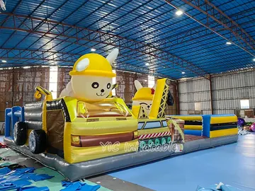 Inflatable Construction Truck Theme Park side view