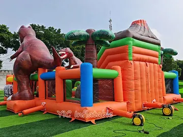 Dinosaur Inflatable Playground side view