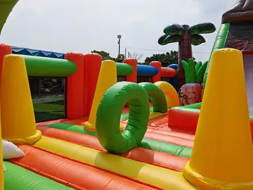 Dinosaur Inflatable Playground detail view