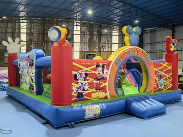 Mickey Mouse Inflatable Playground side view