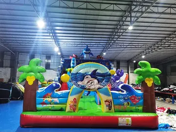 Shark Inflatable Play Center play layout