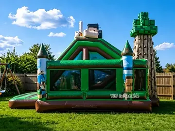 Pixel Adventure Inflatable Theme Park side view