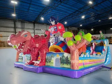 Robotic Dinosaur Theme Park side view