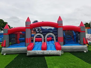 Space Themed Indoor Playground side view