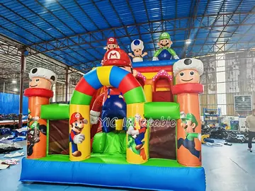 Super Mario Castle Inflatable Theme Park play layout