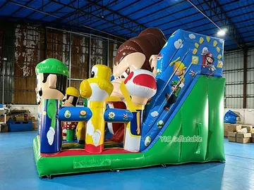 Inflatable Super Mario Bros Playground side view