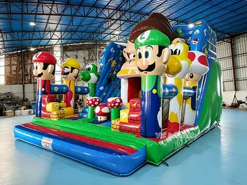 Inflatable Super Mario Bros Playground play layout