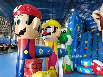 Inflatable Super Mario Bros Playground detail view