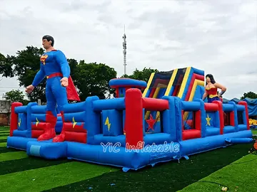Superhero Themed Amusement Park front view