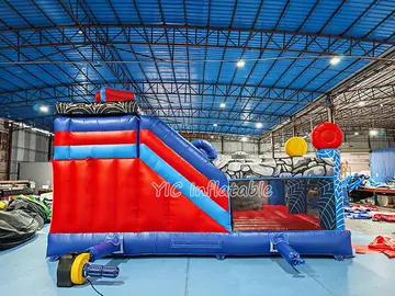 Superhero Themed Playground Inflatable play layout