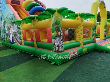 Inflatable Jungle Adventure Play Center play layout