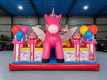 Inflatable Unicorn Costume Party City side view