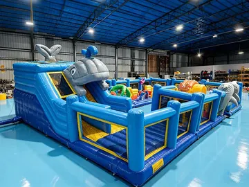 Inflatable Ocean Playground side view