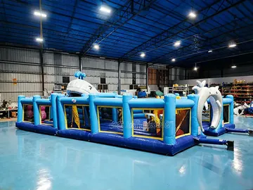 Inflatable Ocean Playground detail view