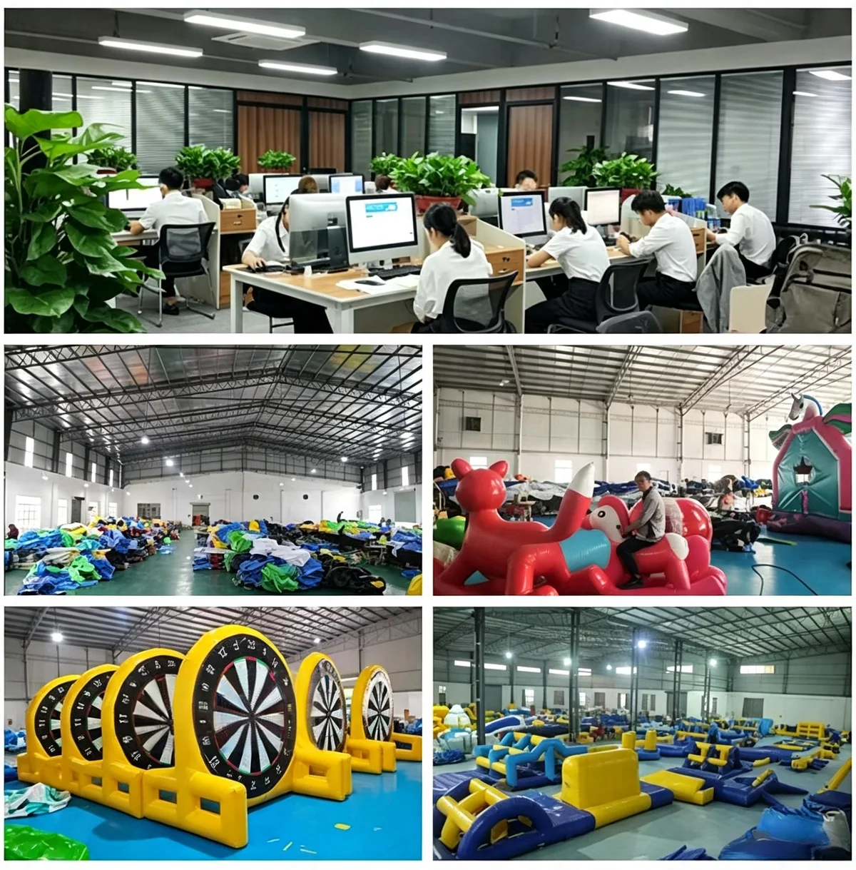 YIC inflatable factory and commercial product quality support